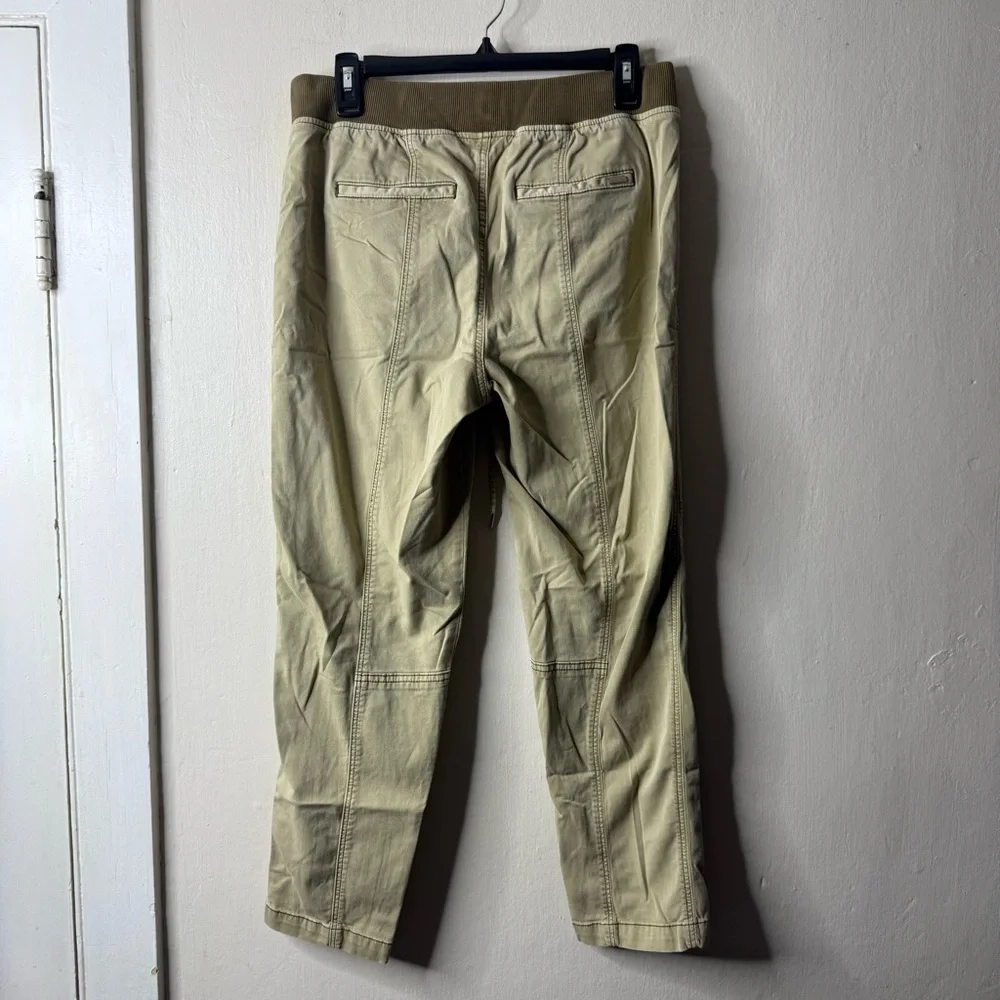White House Black Market Green Cargo Drawstring Tapered Ankle Pants